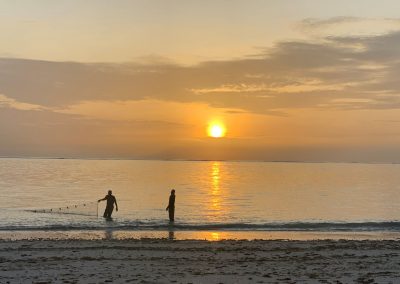 die Fischer bei Sonnenaufgang